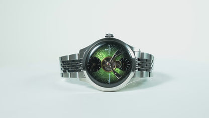 Thomas Earnshaw Men's 42mm Dalton Automatic Open Heart Balance Bracelet Watch