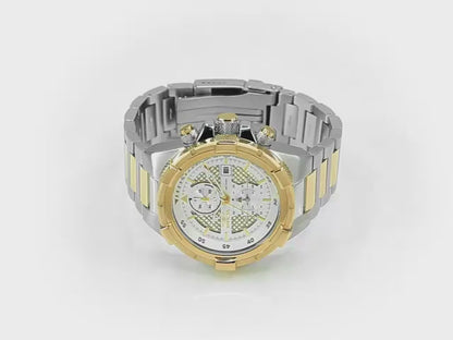 Invicta Men's 50mm Aviator Quartz Chronograph Two-Tone Bracelet Watch