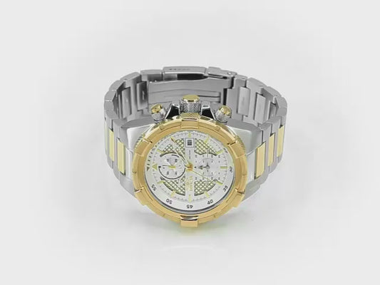 Invicta Men's 50mm Aviator Quartz Chronograph Two-Tone Bracelet Watch