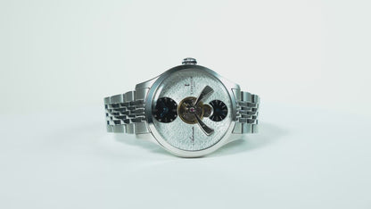 Thomas Earnshaw Men's 42mm Dalton Automatic Open Heart Balance Bracelet Watch