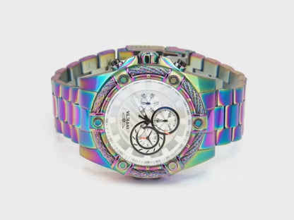 Invicta Men's 52mm Bolt Quartz Chronograph Iridescent Bracelet Watch