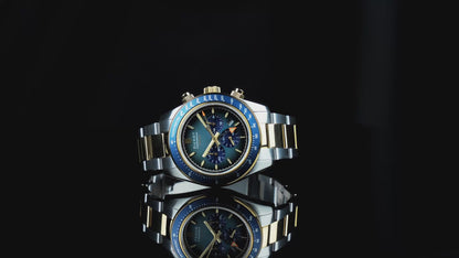 Duxot Men's 39mm Vitesse Quartz Chronograph Dual Time Bracelet Watch