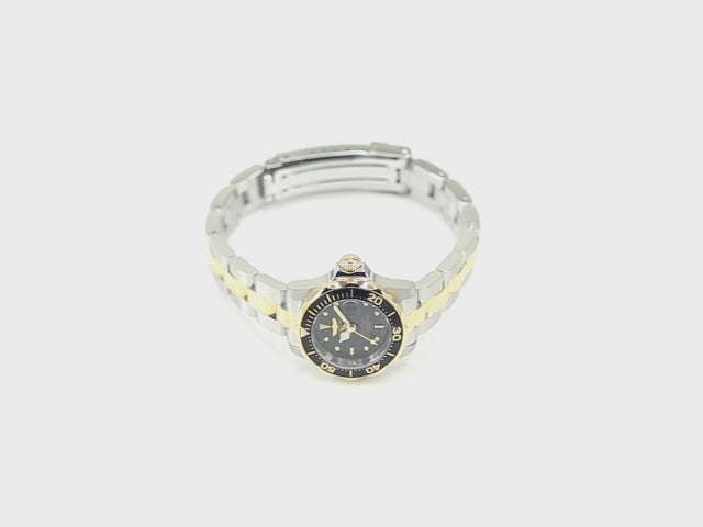 Load video: Invicta Women's 24mm Pro Diver Quartz Date Stainless Steel Bracelet Watch