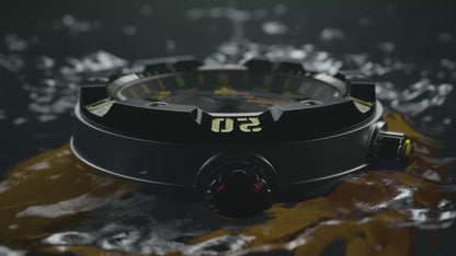 RGMT Men's 50mm Depth Charge Automatic Silicone Strap Watch