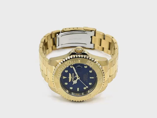 Invicta Men's 47mm Pro Diver Automatic Date Goldtone Bracelet Watch