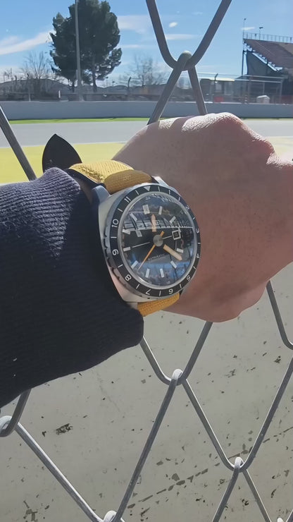 Cadola Men's 41mm Overdrive Automatic Canvas & Silicone Strap Watch