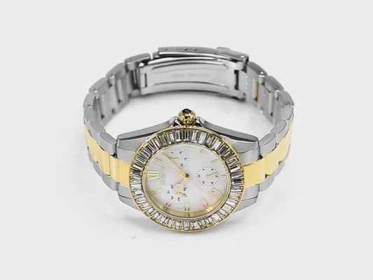 Invicta Women's 38mm Angel Quartz Multifunction Crystal Bezel Bracelet Watch