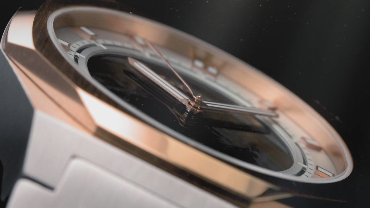 Load video: Thomas Earnshaw Men's 42mm Drake Automatic Skeletonized Bracelet Watch