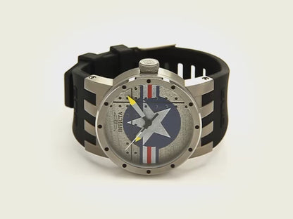 Invicta Men's 46mm DNA Quartz Titanium Color Silicone Strap Watch