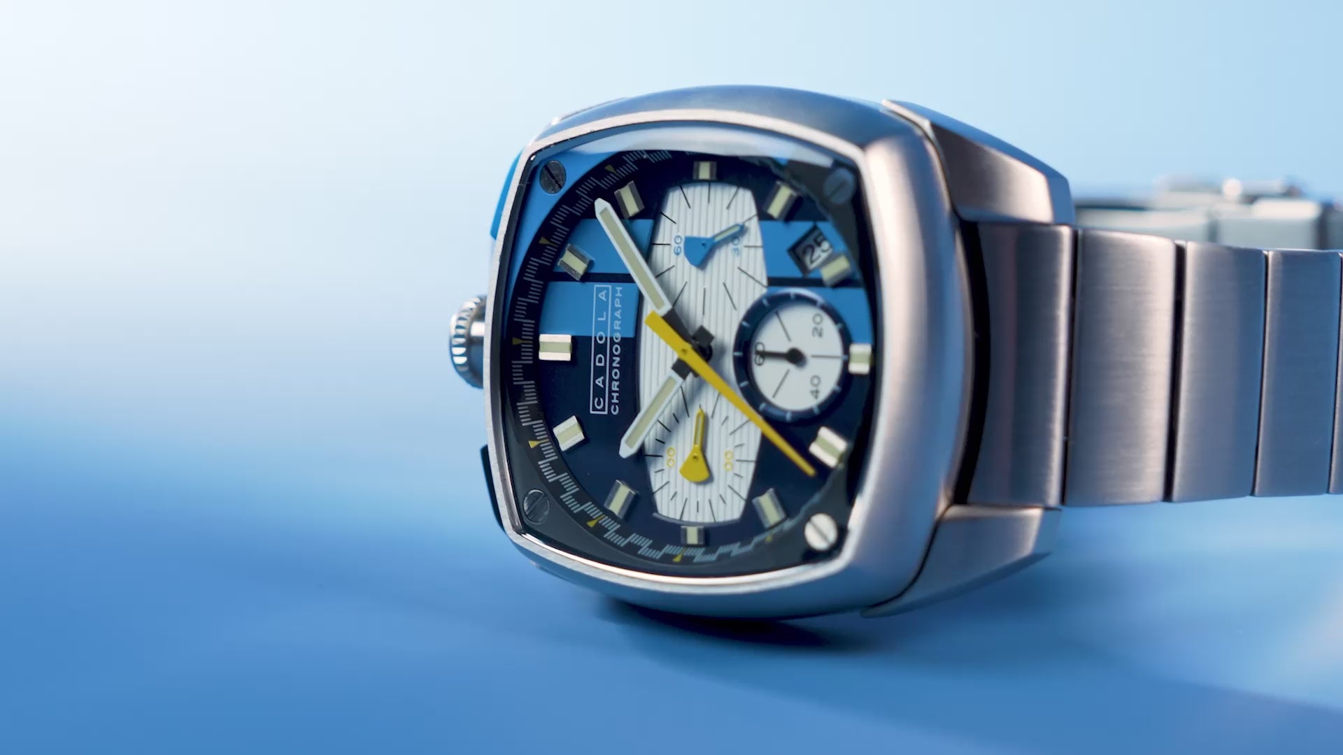 BALDO バルドコルサ2021 2u 19° テンセイ1k 90HY S Cadola Men's 39mm Taurus Quartz Chronograph Square Bracelet Watch