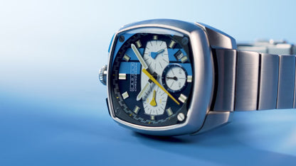 Cadola Men's 39mm Taurus Quartz Chronograph Square Bracelet Watch