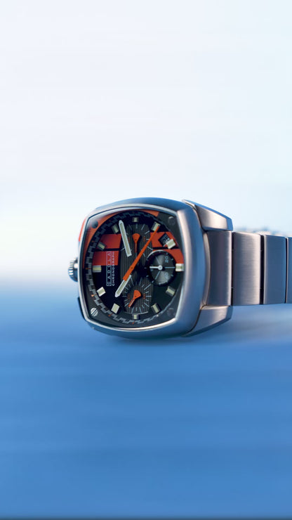 Cadola Men's 39mm Taurus Quartz Chronograph Square Bracelet Watch