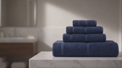 Superior "Mile" Smart Twist Viscose Cotton Blend Set of 2 Bath Towels