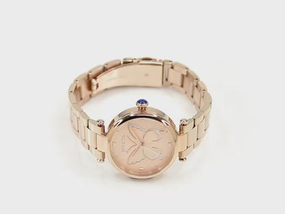 Invicta Women's 36mm Wildflower Quartz Butterfly MOP Dial Bracelet Watch