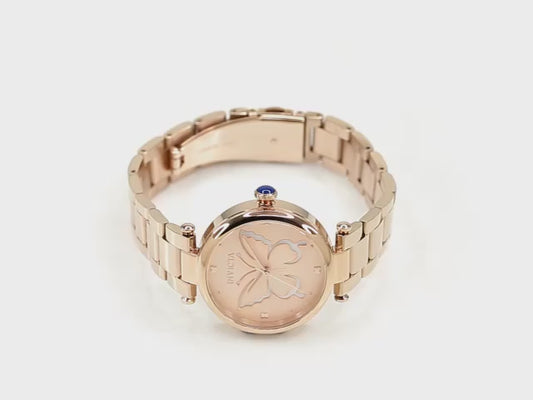 Invicta Women's 36mm Wildflower Quartz Butterfly MOP Dial Bracelet Watch