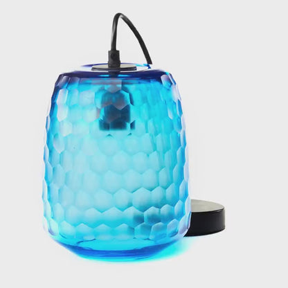 Tiffany-Style Lighting 7" Leah Retro Handblown Glass Globe Shade Pendant