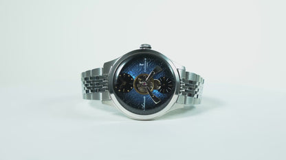 Thomas Earnshaw Men's 42mm Dalton Automatic Open Heart Balance Bracelet Watch