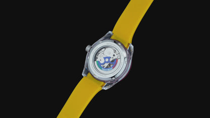 Dominatore Del Mare Men's 42mm Ortona Automatic Skeletonized Dial Silicone Strap Watch