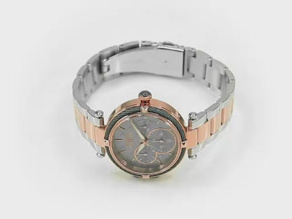 Invicta Women's 36mm Bolt Quartz 24 Hour Mosaic Dial Two-Tone Bracelet Watch