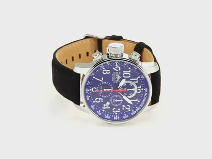 Invicta Men's 46mm I-Force Quartz Chronograph Black Canvas Strap Watch