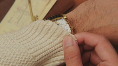 Thomas Earnshaw Men's 37mm Kensington Automatic Rectangle Strap Watch