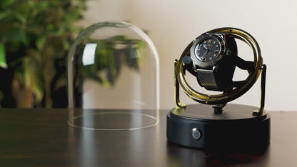 Mainspring Astronomy Gyroscope 1-Slot Watch Winder