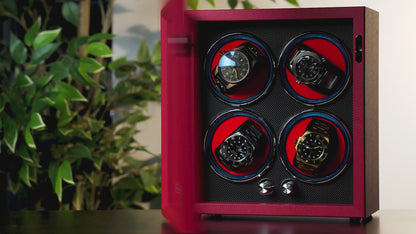 Mainspring Oxford Guardian Choice of Color 4-Slot Watch Winder