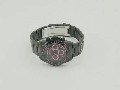 Invicta Men's 39mm Speedway Quartz Chronograph Blackout Bracelet Watch