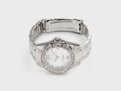 Invicta Women's 38mm Pro Diver Quartz Date Crystal Bezel Bracelet Watch