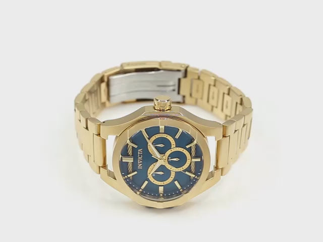 Load video: Invicta Men's 48mm Bolt Quartz Multi-Function Cable Dial Bracelet Watch