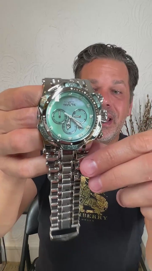 Invicta Men's 54mm Fusion Quartz Chronograph MOP Dial Bracelet Watch