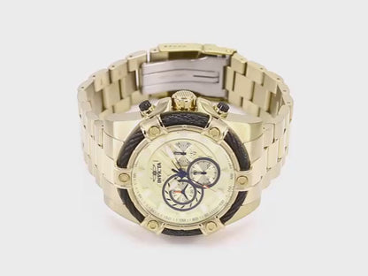 Invicta Men's 52mm Bolt Quartz Chronograph Twisted Cable Bezel Bracelet Watch