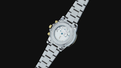 Thomas Earnshaw Men's 43mm Admiral Duncan Automatic Grand Date Calendar Two-Tone Bracelet Watch