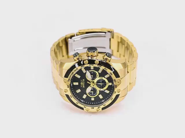 Load video: Invicta Men's 50mm Speedway Quartz Chronograph Carbon Fiber Accented Bracelet Watch