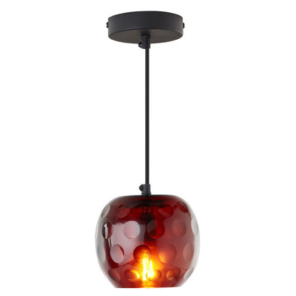 Tiffany Style Lighting 6" Hilary Retro Handblown Glass Globe Shade Pendant