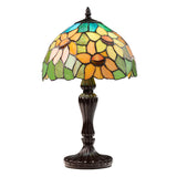 Tiffany-Style Lighting 16.5"H Sunflower Stained Glass Table Lamp