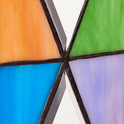 Tiffany-Style Lighting 15" Cross Stained Glass Window Panel