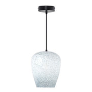 Tiffany-Style Lighting 7.8" Cindy Glam Blue & White Globe Shade Pendant Light