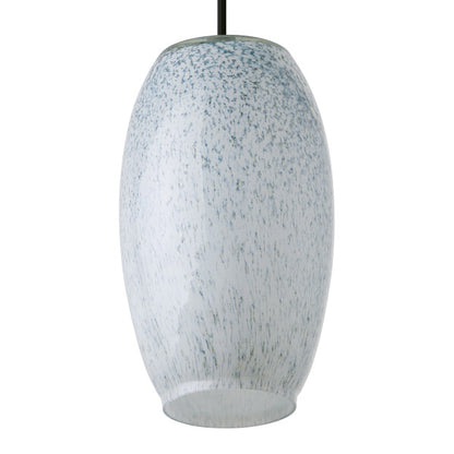 Tiffany-Style Lighting 6" Handcrafted Glam Elongated Dome Shade Pendant