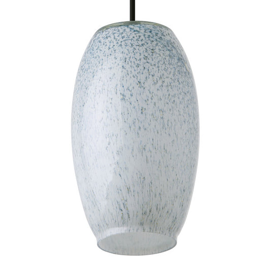 Tiffany-Style Lighting 6" Handcrafted Glam Elongated Dome Shade Pendant