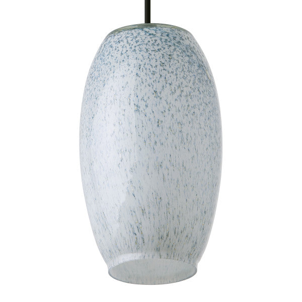 Tiffany-Style Lighting 6" Handcrafted Glam Elongated Dome Shade Pendant
