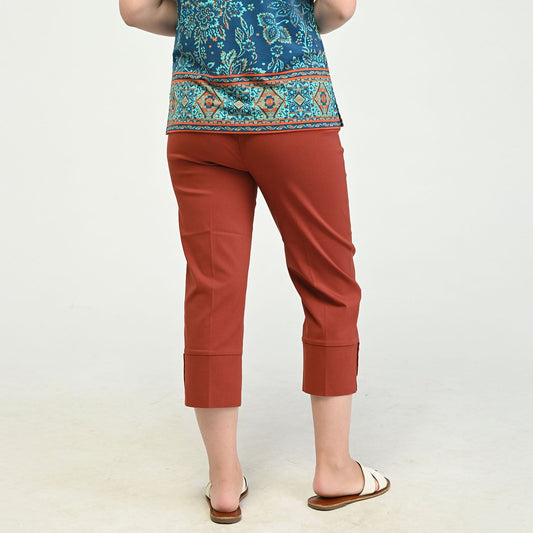 Christopher & Banks Pull On Cuff Detail Millennium Capri