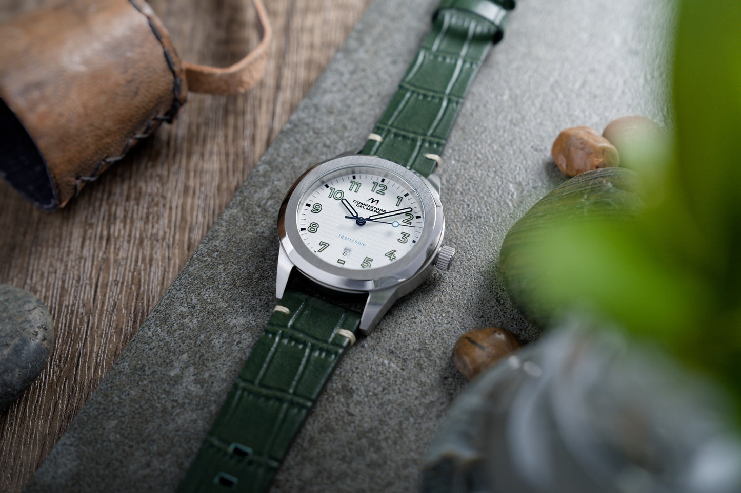 Dominatore Del Mare Men's 42mm Aqua Sicura Quartz Leather Strap Watch