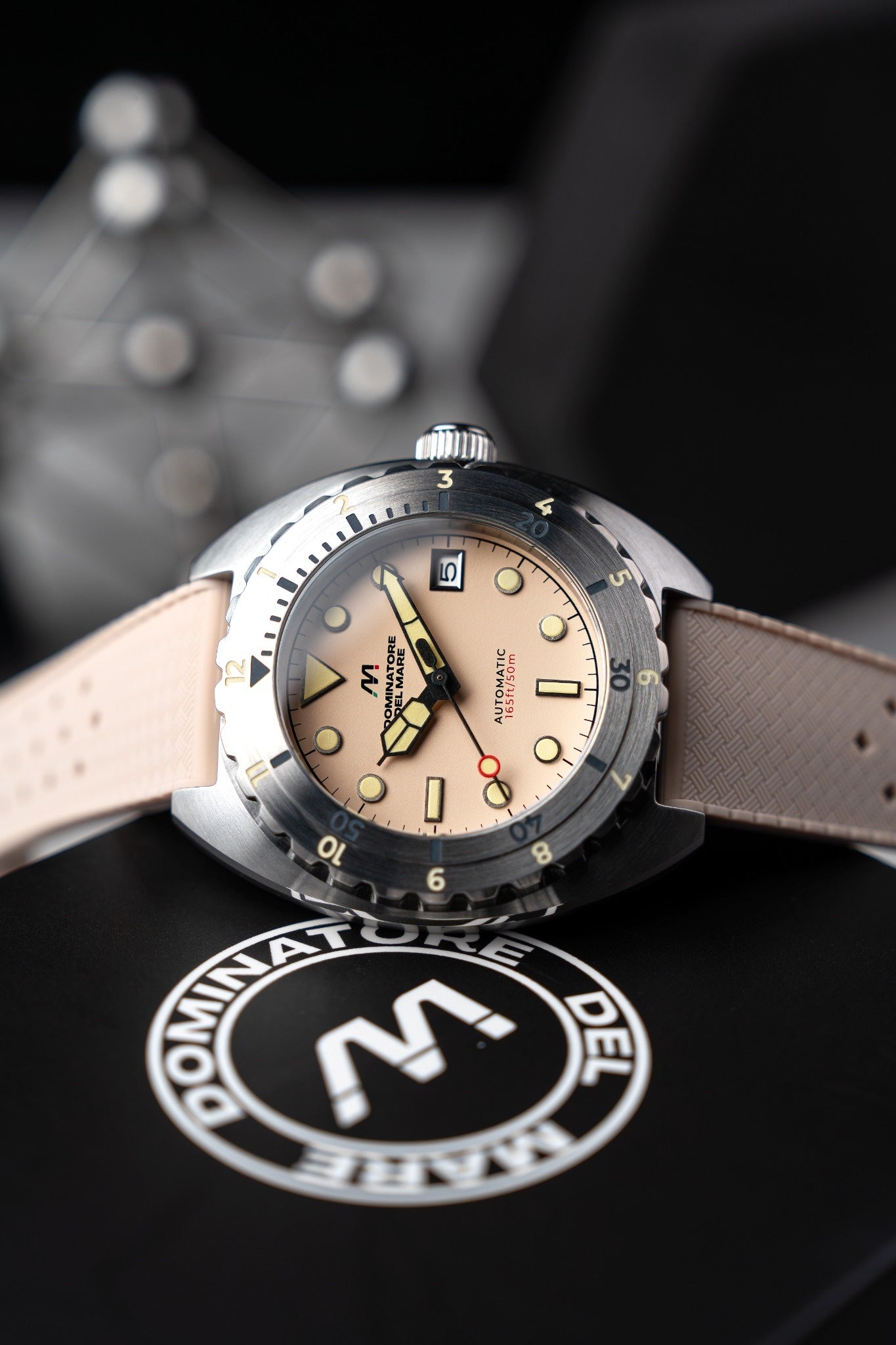 Dominatore Del Mare Men's 44mm Amalfi Automatic Silicone Strap Watch