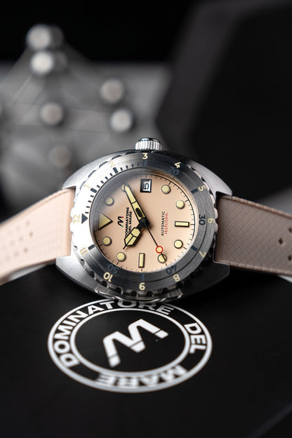 Dominatore Del Mare Men's 44mm Amalfi Automatic Silicone Strap Watch