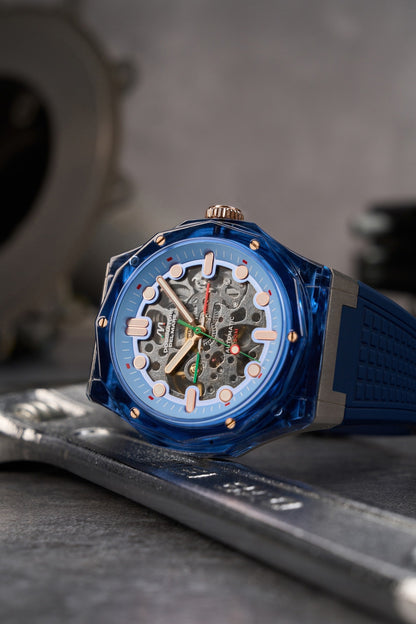 Dominatore Del Mare Men's 45mm Ravello Automatic Silicone Strap Watch