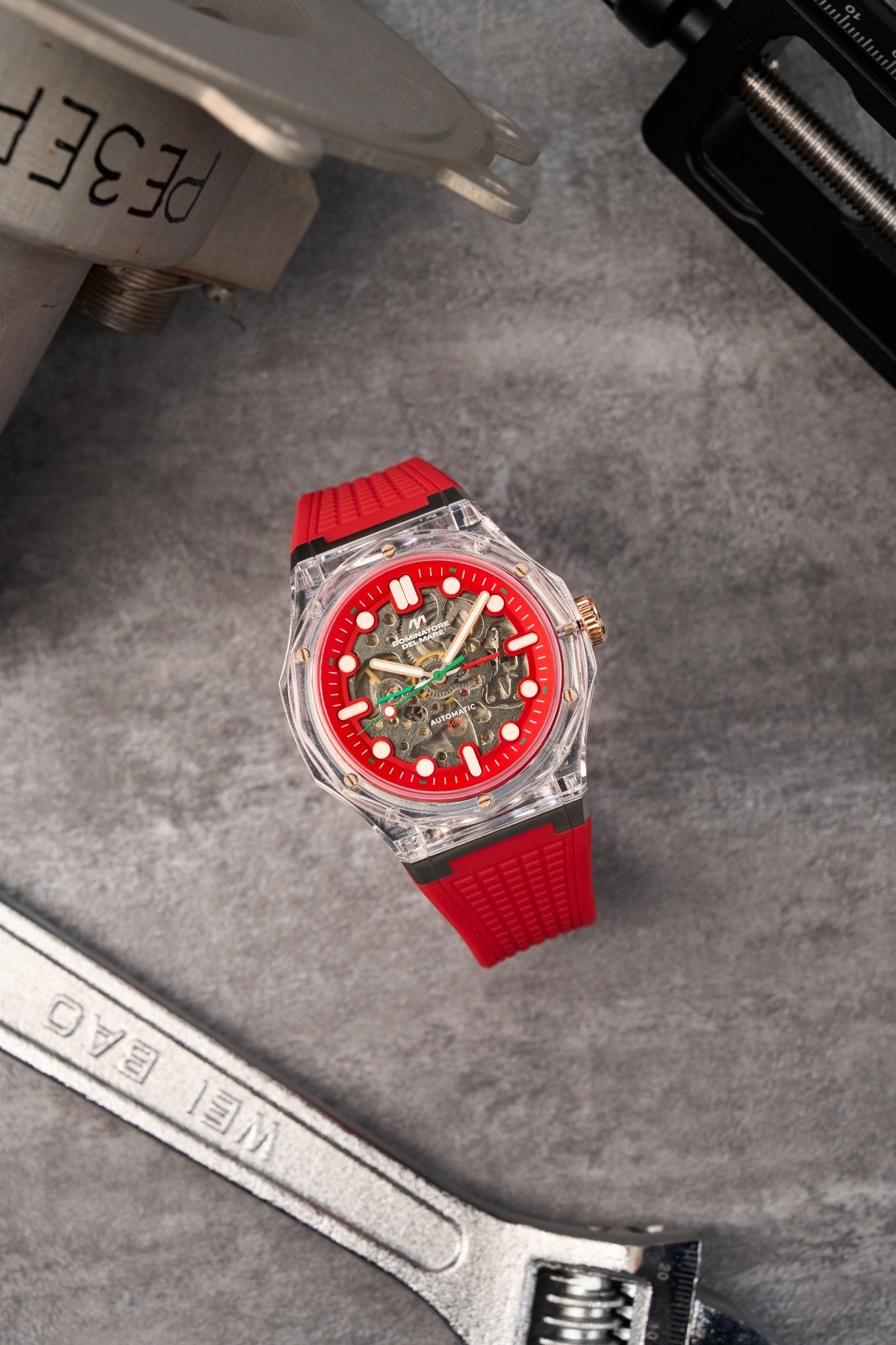 Dominatore Del Mare Men's 45mm Ravello Automatic Silicone Strap