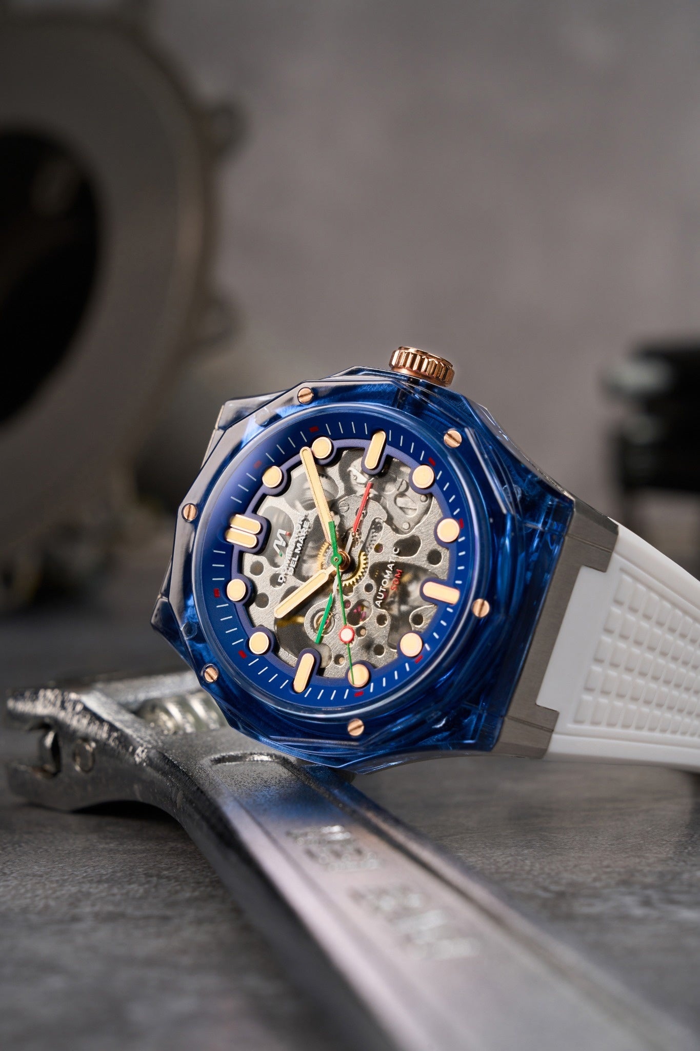 Dominatore Del Mare Men's 45mm Ravello Automatic Silicone Strap