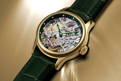 Thomas Earnshaw Men's 42mm Bauer Mechanical Skeletonized Strap Watch