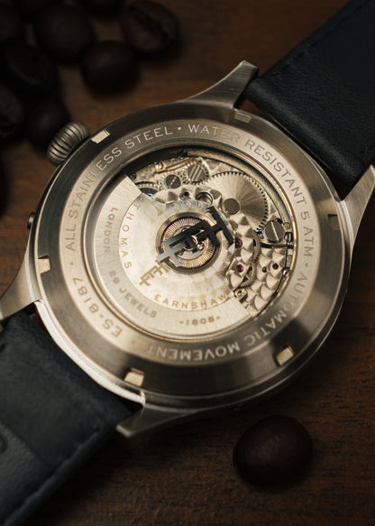 Thomas Earnshaw Men's 43mm Baron Grand Open Heart Automatic Bracelet Watch